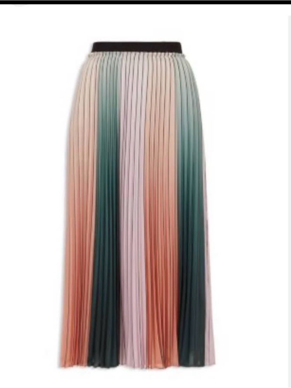 Ted Baker Pleated Ombre Maxi Skirt - Multicolor